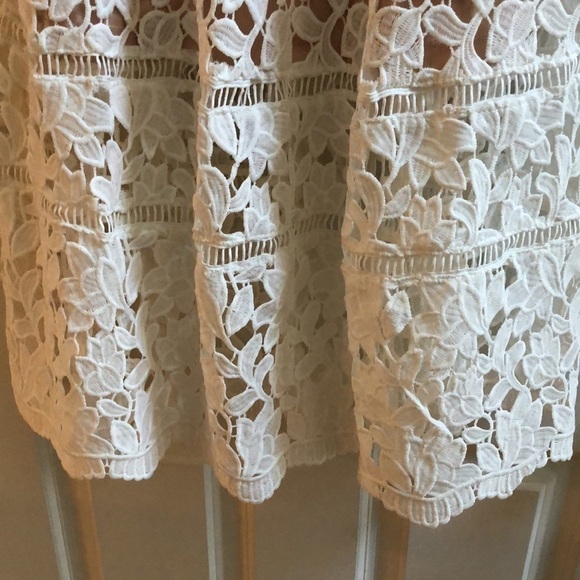 Lulu's Pinnacle of Prestige Ivory Lace Midi Dress M - Picture 12 of 15